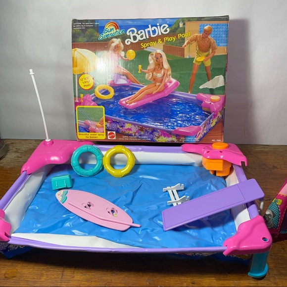 Vintage Barbie Spray & play pool & tent - Picture 2 of 9